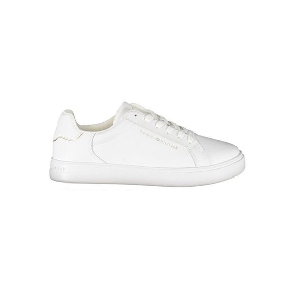 Tommy Hilfiger White Leather Women Women's Sneaker